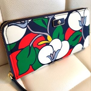 Kate Spade Continental Dawn Breezy Floral Wallet